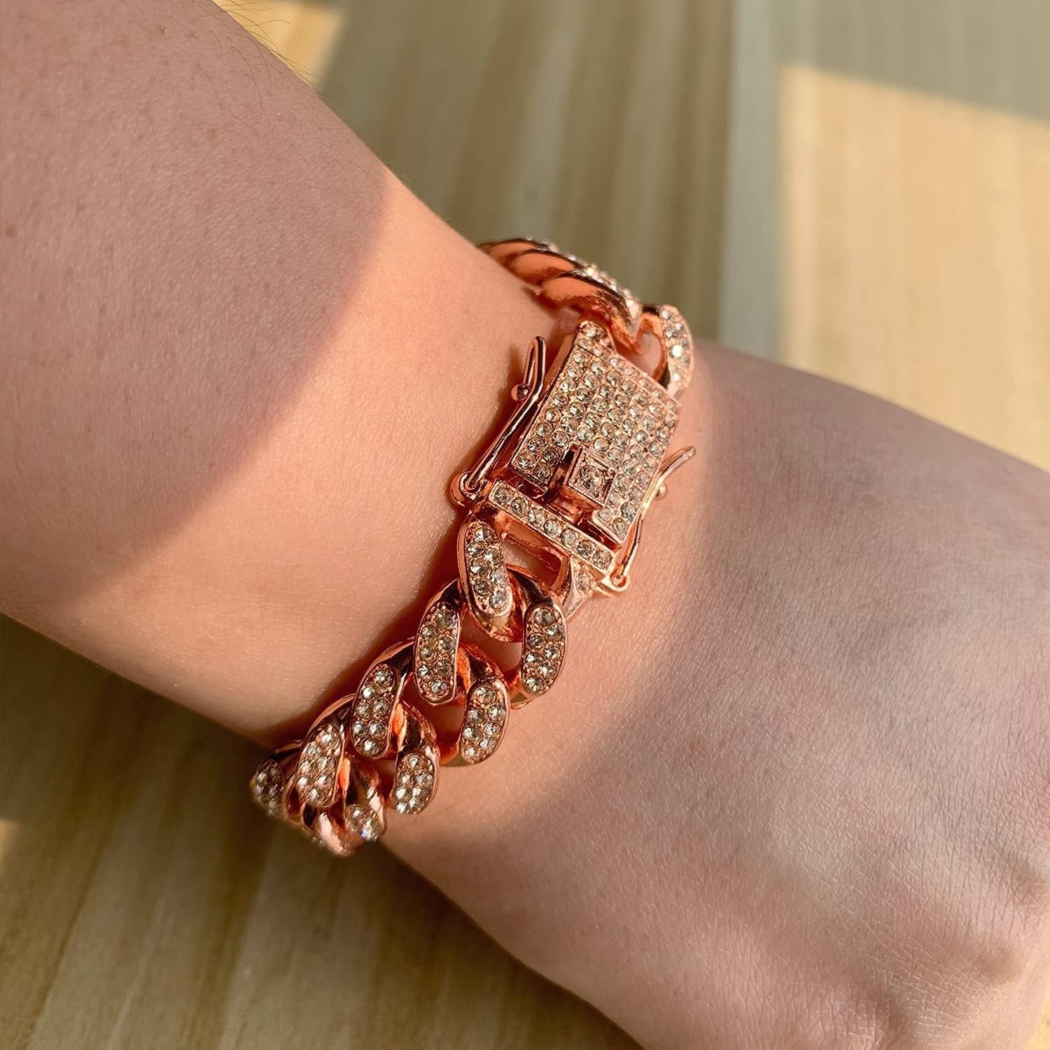 12mm Gold Iced Out Cuban Link Chain & Bracelet Set - Bela Fils BoutiqueBela Fils Boutique